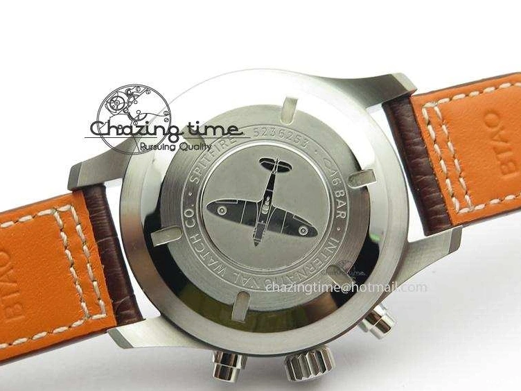 MIROTIME 0113 Youthful 2016 Pilot Chrono SS IW377719 ZF Best Edition On Brown Leather Strap A 7291